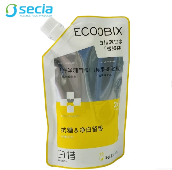 Bao bì có bao bì bằng nước súc miệng